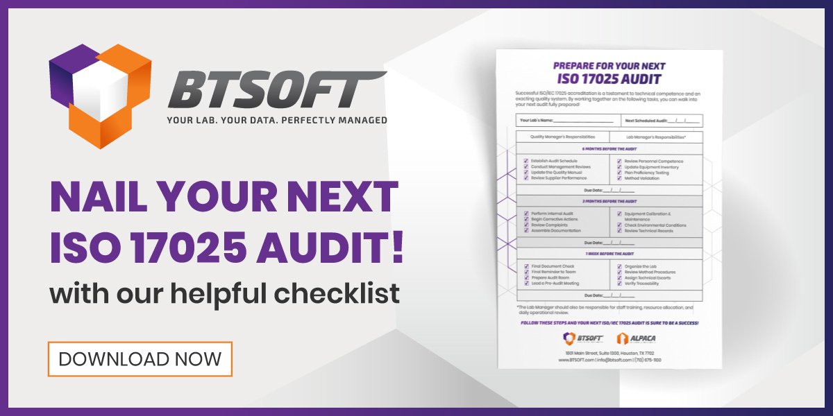 Nail Your Next ISO 17025 Audit!
with our helpful checklist
[Download Now]