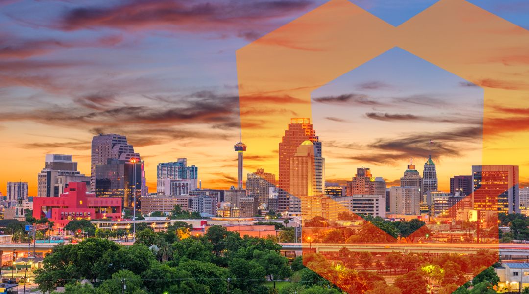 San Antonio skyline at dusks